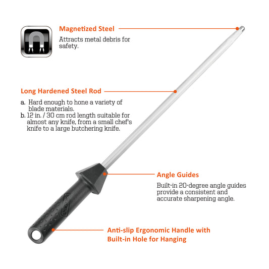 108S 12 in. / 300 mm Sharpening Steel
