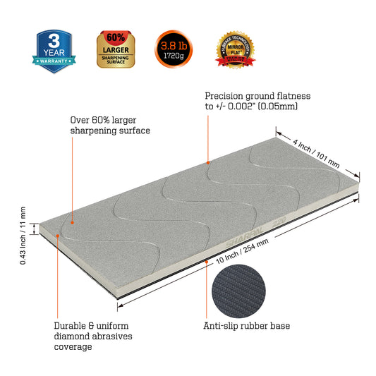 145H DIAMOND LAPPING PLATE 10’’ X 4’’ / 254 x 101 MM