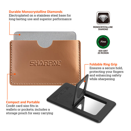 114N Credit Card Size Diamond Sharpening Stone Fine 600 Grit