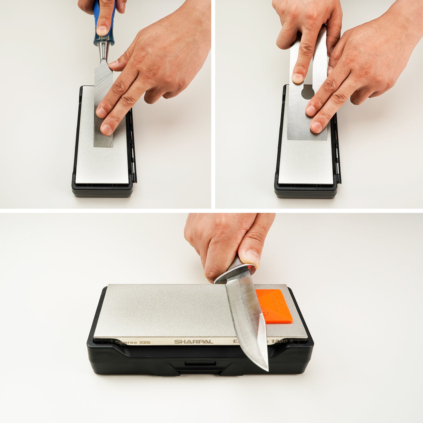156N Dual-Grit Diamond Whetstone with Storage Base 6'' x 2.5'' / 152 x 63 mm Coarse / Extra Fine