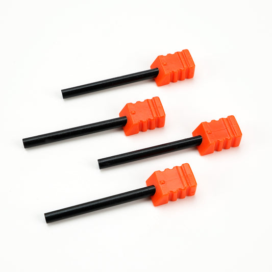101N-FS4 4PC Fire Starters Ferrocerium (Ferro) Rod Refills for SHARPAL 101N 6-In-1 Pocket Knife Sharpener