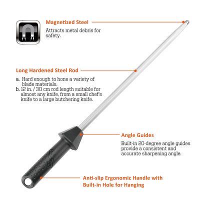 108S 12 in. / 300 mm Sharpening Steel