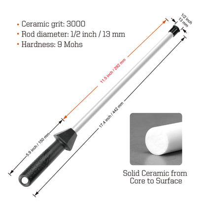 109R 12 in. / 300 mm Ceramic Sharpening Rod