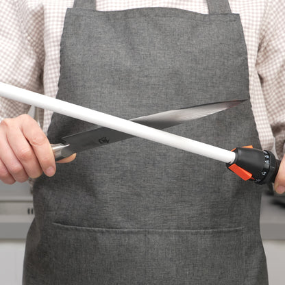 111H 12'' RODALL Ceramic Sharpening Rod, Angle Adjustable