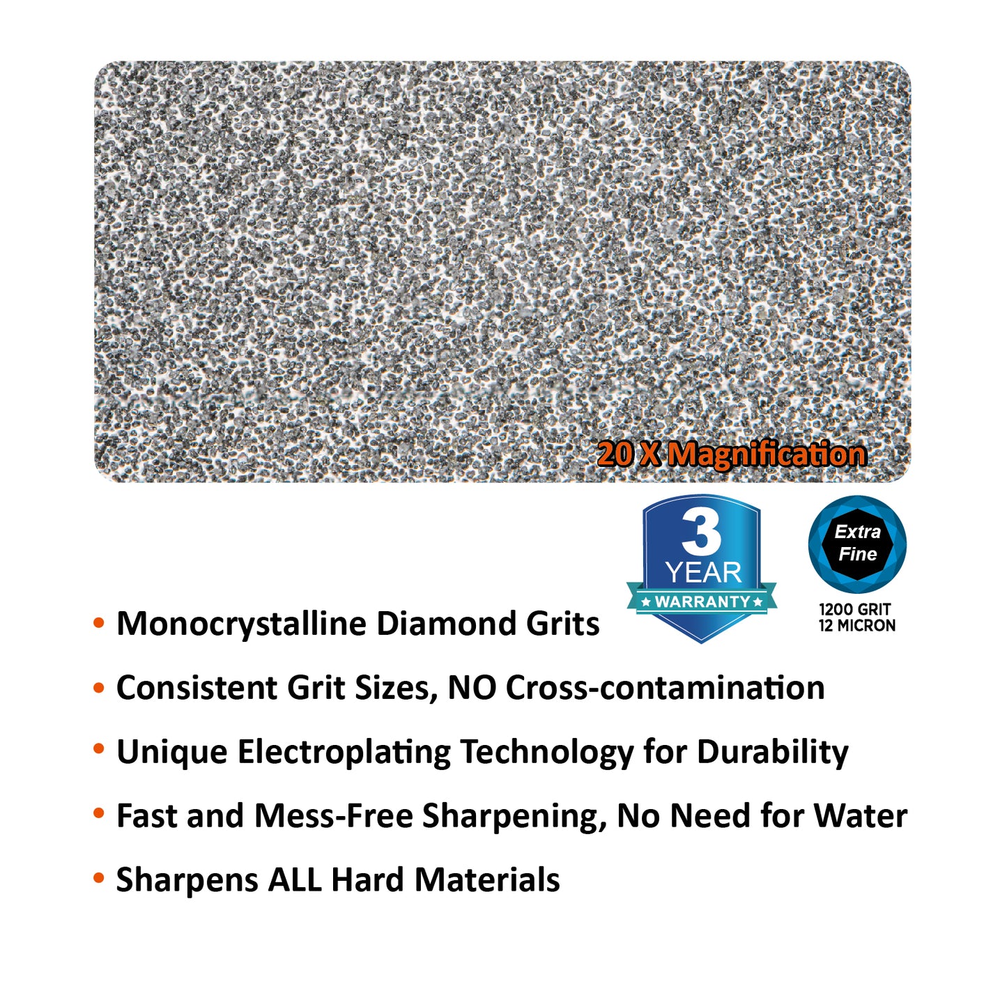 115N Credit Card Size Diamond Sharpening Stone Extra-Fine 1200 Grit