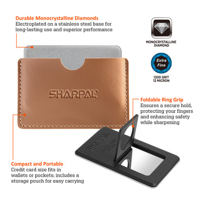 115N Credit Card Size Diamond Sharpening Stone Extra-Fine 1200 Grit