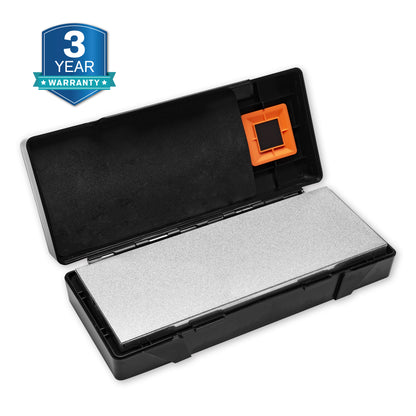 162N Dual-Grit Diamond Whetstone with Storage Base 8'' x 3'' / 203 x 76 mm Coarse / Extra Fine