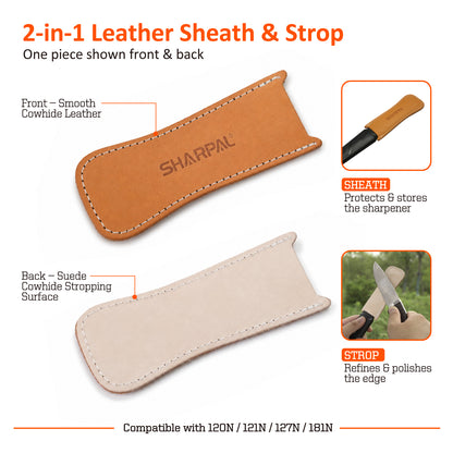 181N-R1 Leather Strop & Sheath Accessory, Compatible with 120N / 121N / 127N / 181N