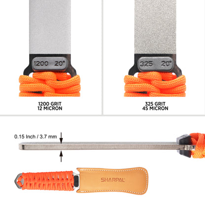 181N BUDDYGUARD Dual-Grit Diamond Sharpener with Leather Strop