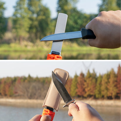 181N BUDDYGUARD Dual-Grit Diamond Sharpener with Leather Strop