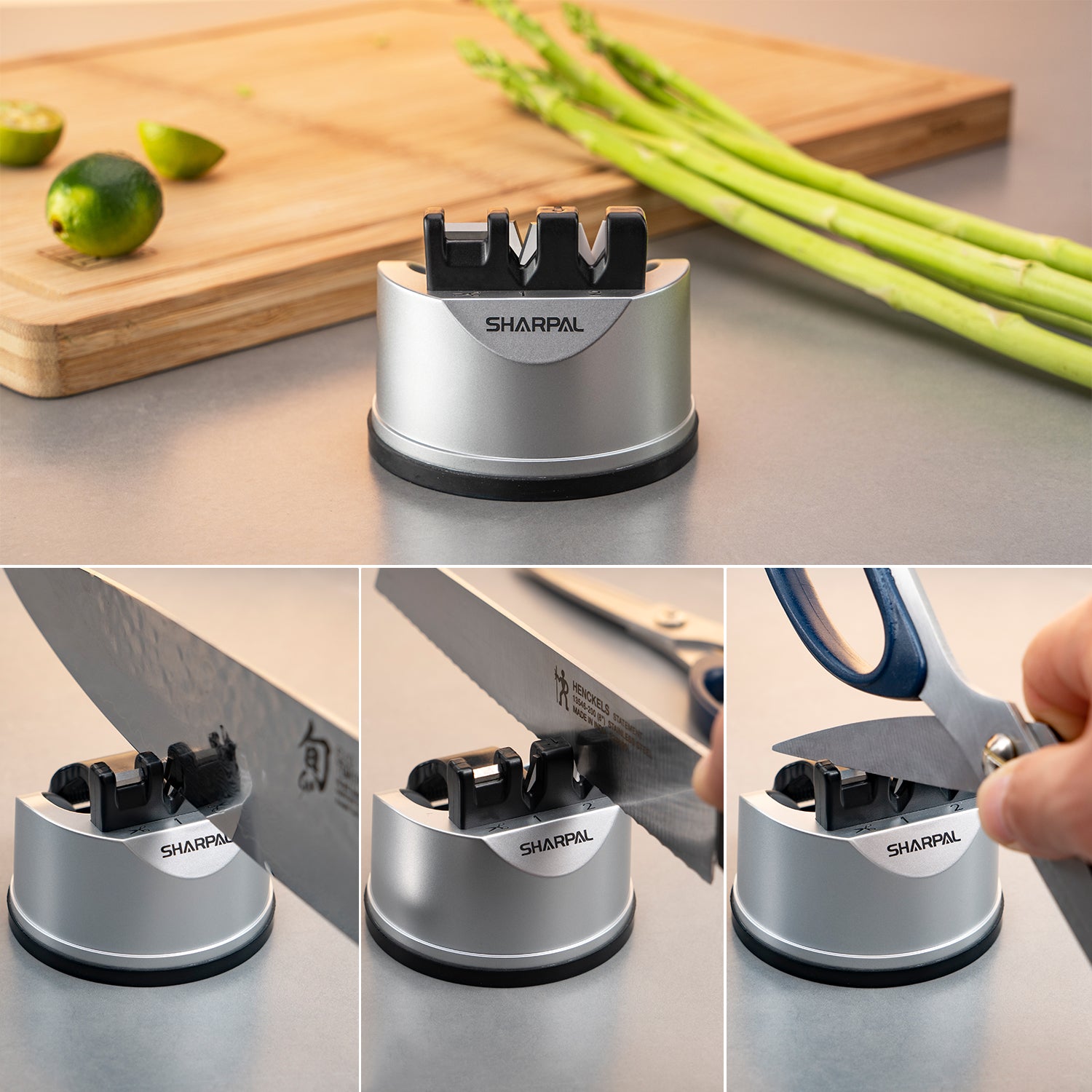 191H Knife & Scissors Sharpener with Suction Cup – SHARPAL