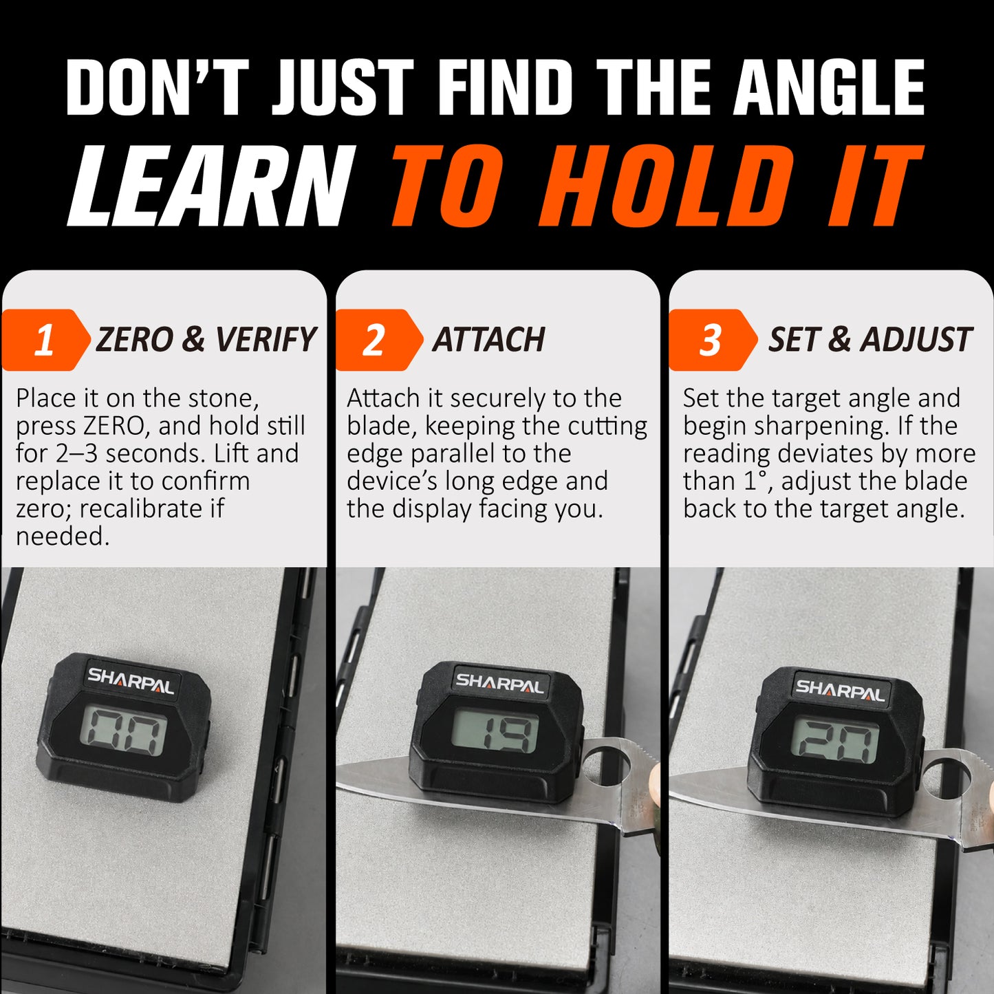 195H Digital Sharpening Angle Trainer