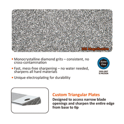 201H-R2 2-Piece Extra Fine 1000 Grit Diamond Plates for 201H