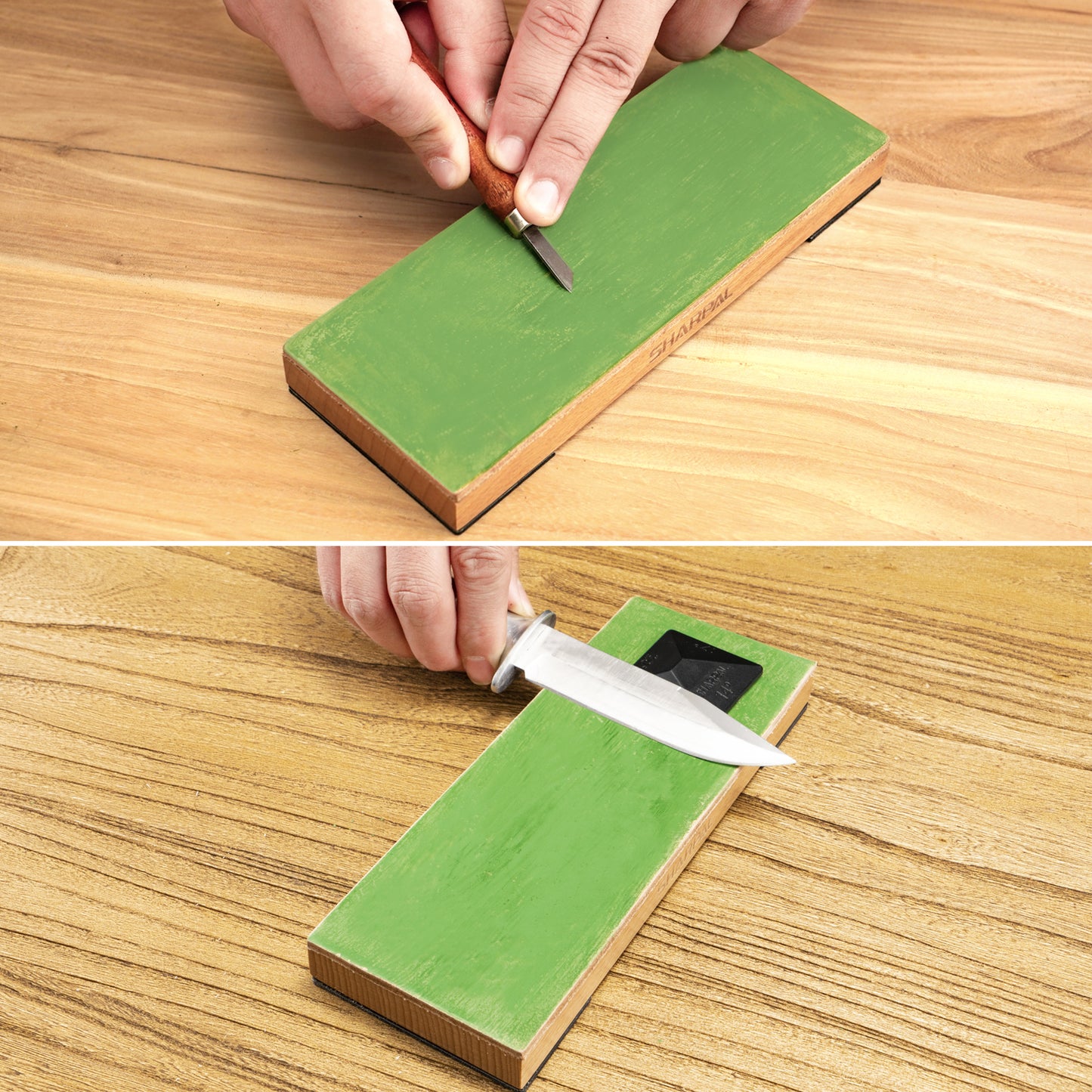 204N Leather Honing Strop with Compound 8’’ x 3’’ / 200 x 75mm