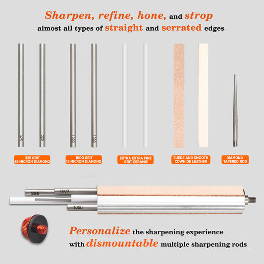 210N TRANSFOROD 11-In-1 Adjustable Angle Knife Sharpener