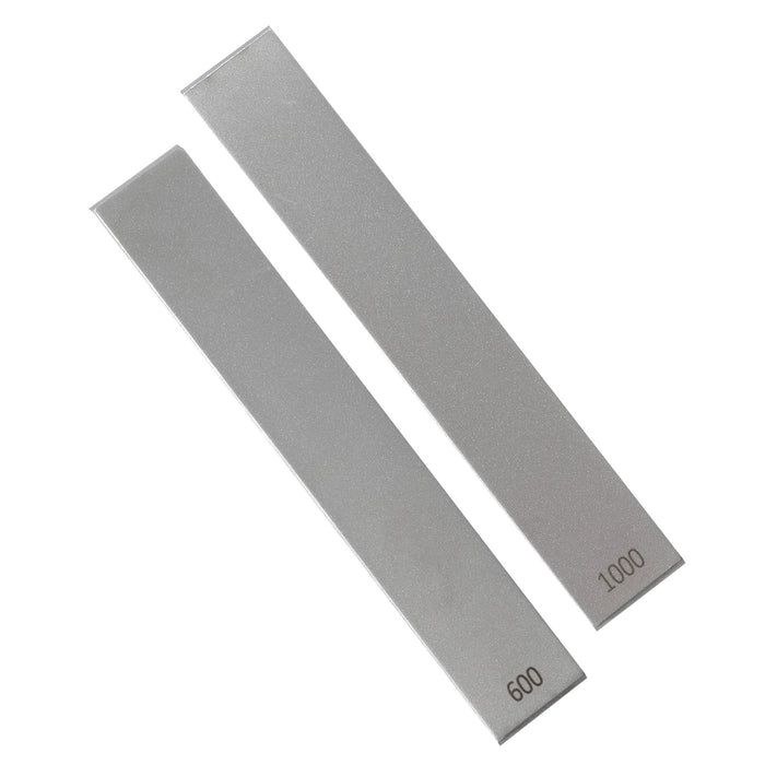 DIA-600/1000 2-Piece Diamond Plates, Fine 600 & Extra Fine 1000 Grit, 1" x 6" / 25 x 150 mm