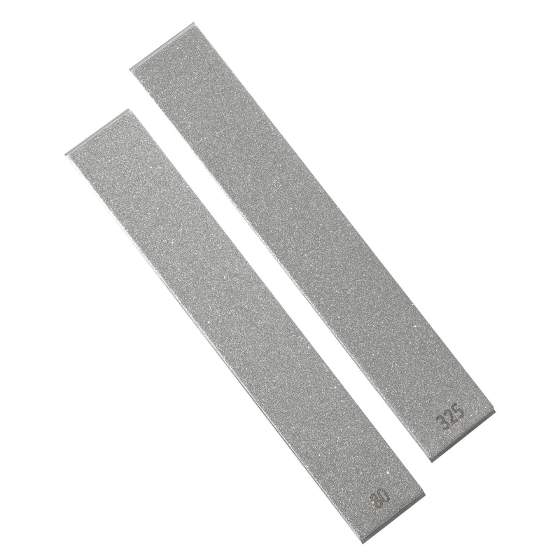 DIA-80/325 2-Piece Diamond Plates, Extra Extra Coarse 80 & Coarse 325 Grit, 1" x 6" / 25 x 150 mm